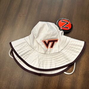 NWT Virginia Tech White Bucket Hat
